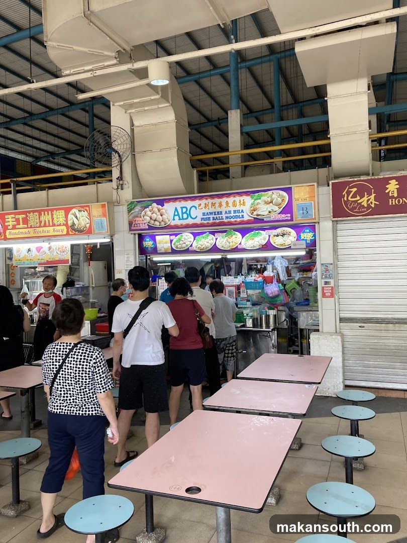 Hawker Stall with Fish Ball Noodles