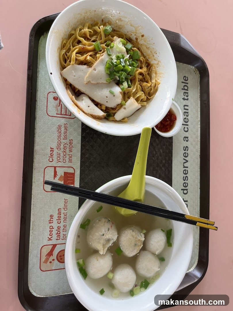 Noodles and Fishball Soup