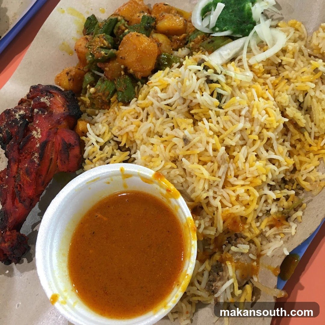 Chicken Biryani with Side Dishes