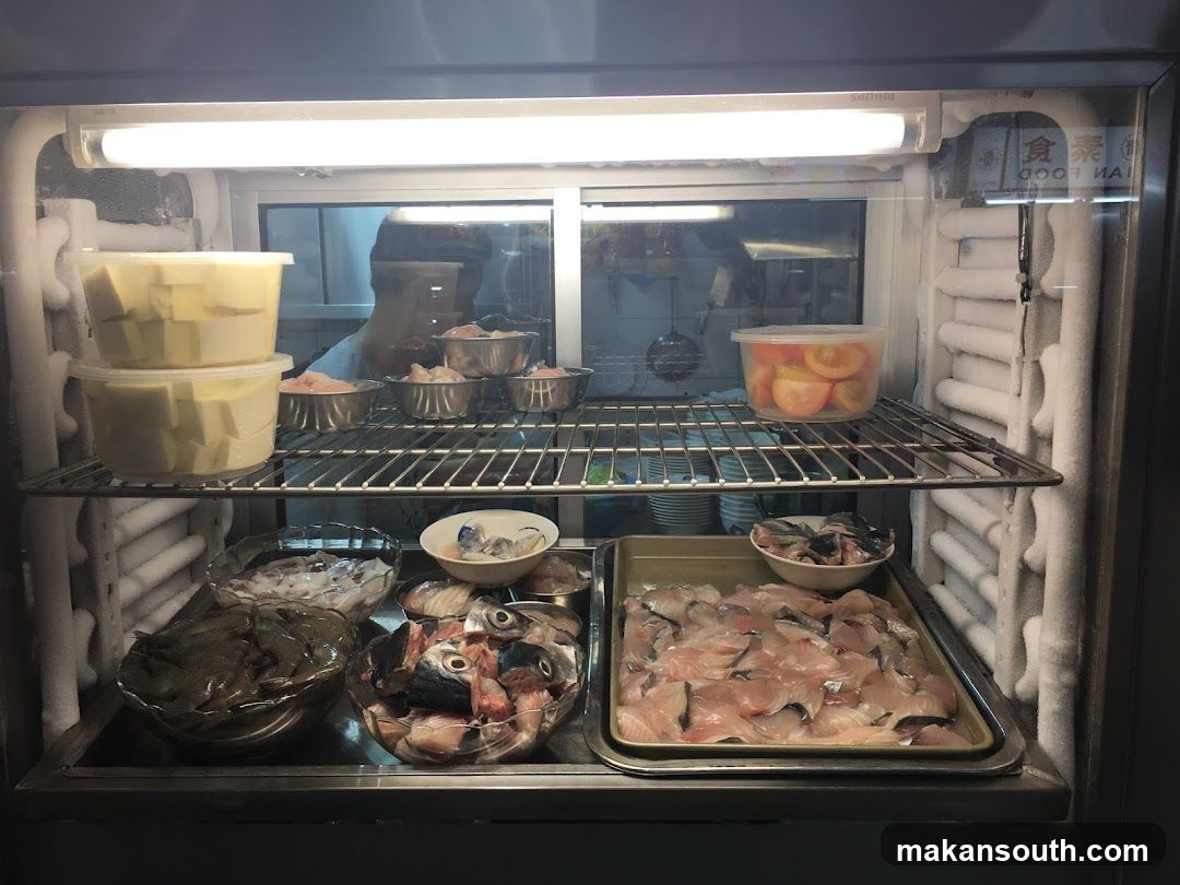 Refrigerated Display of Food Ingredients