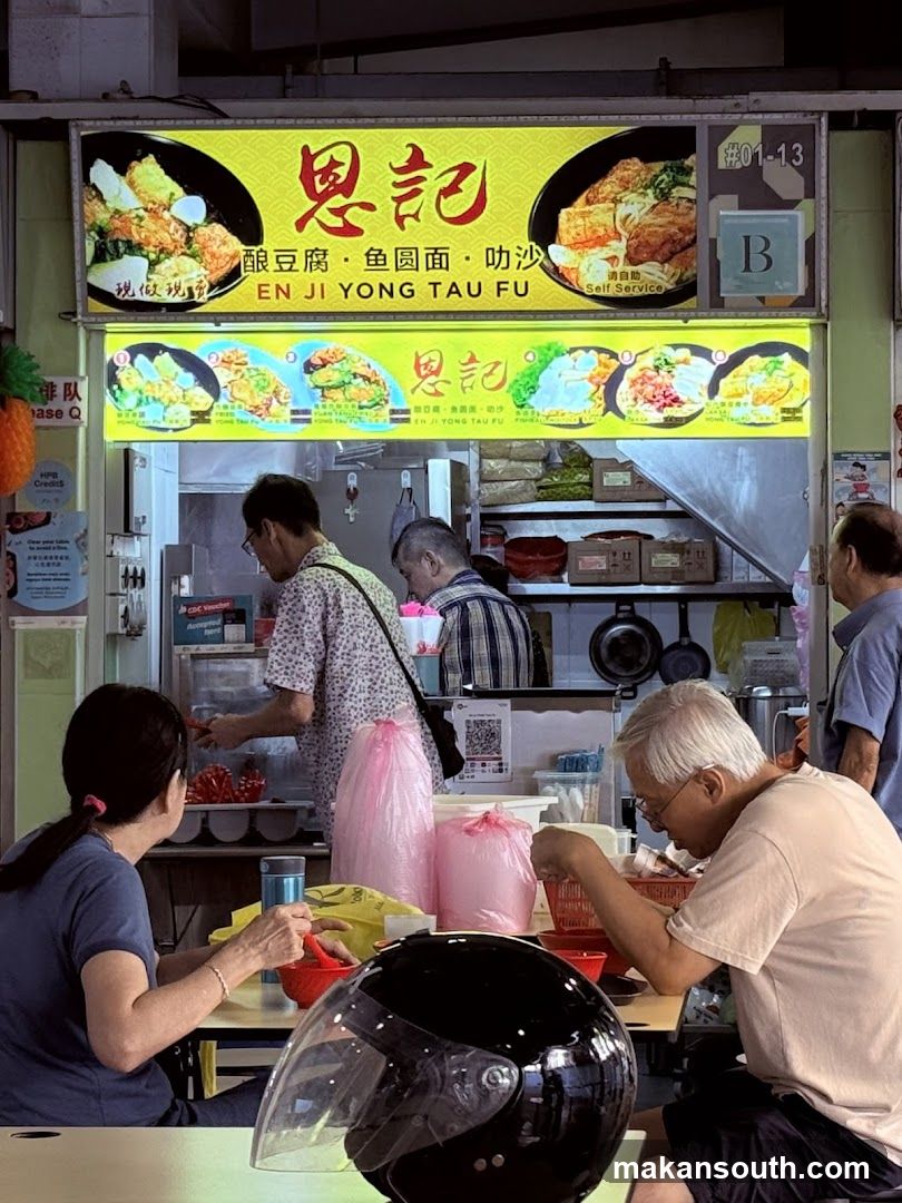 Food Stall with Customers