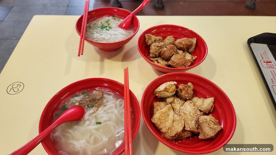 Noodle Soup and Fried Snacks