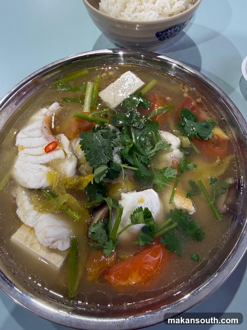 Fish Soup with Tofu and Tomatoes