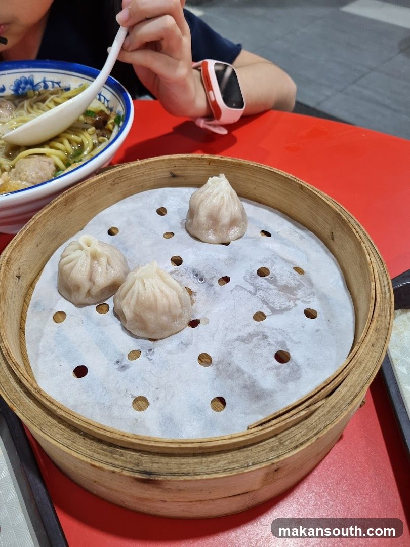 Soup dumplings and noodles