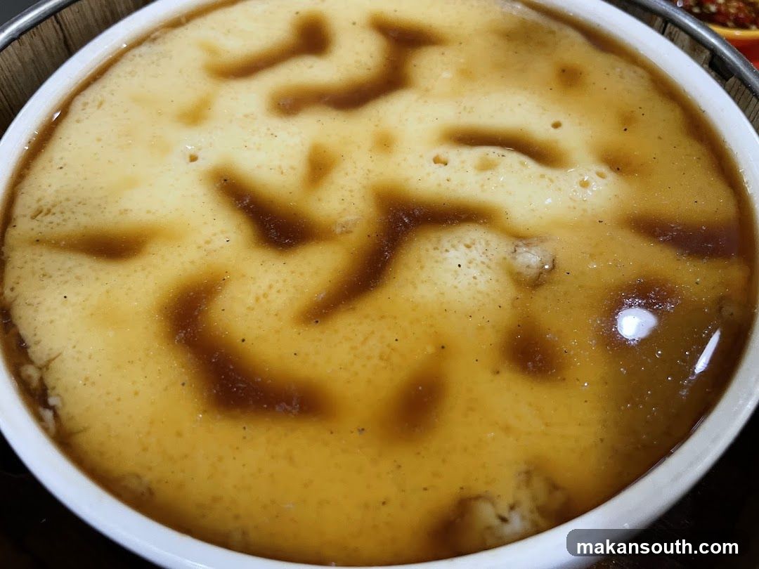 Steamed Custard with Sauce