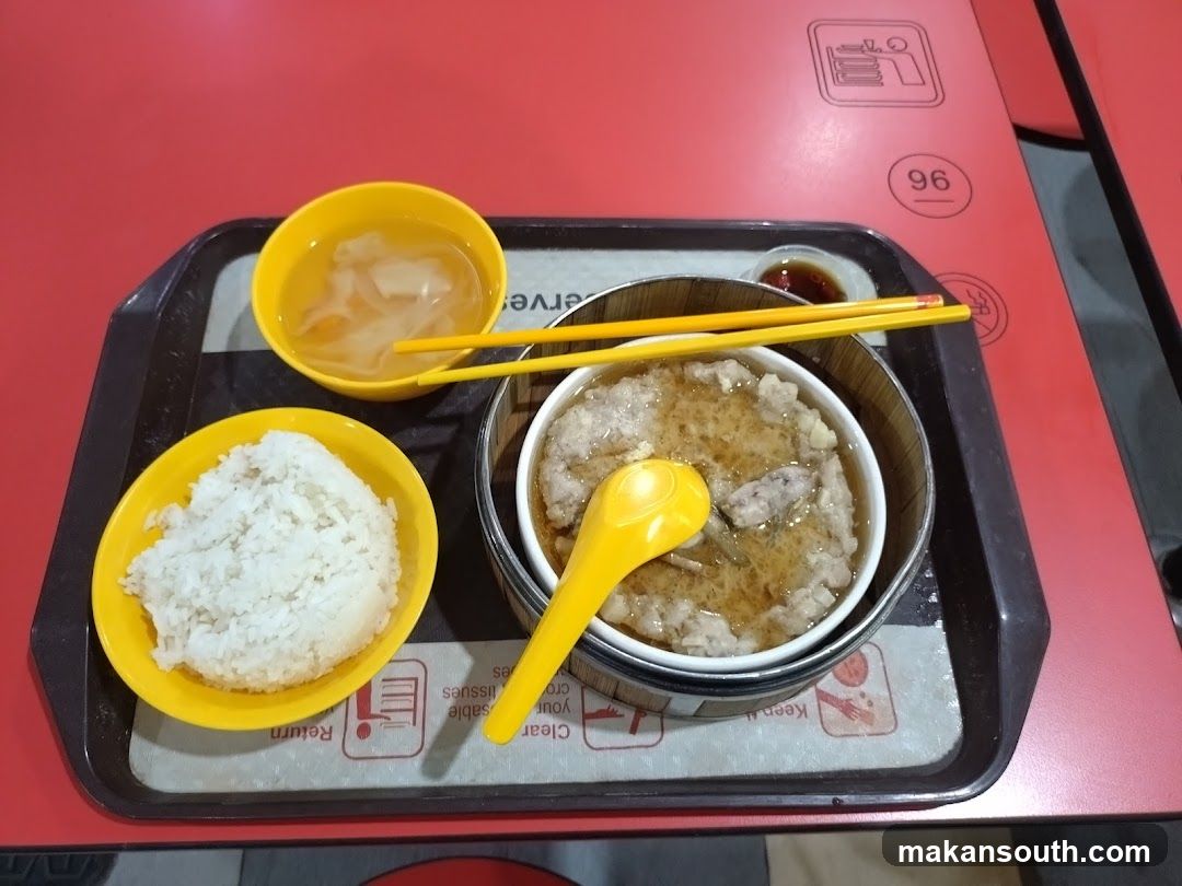 Steamed Pork with Rice and Soup