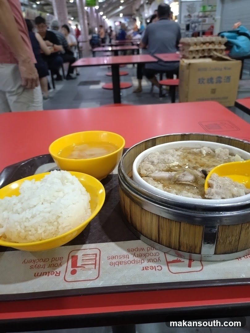 Food Tray with Rice and Soup