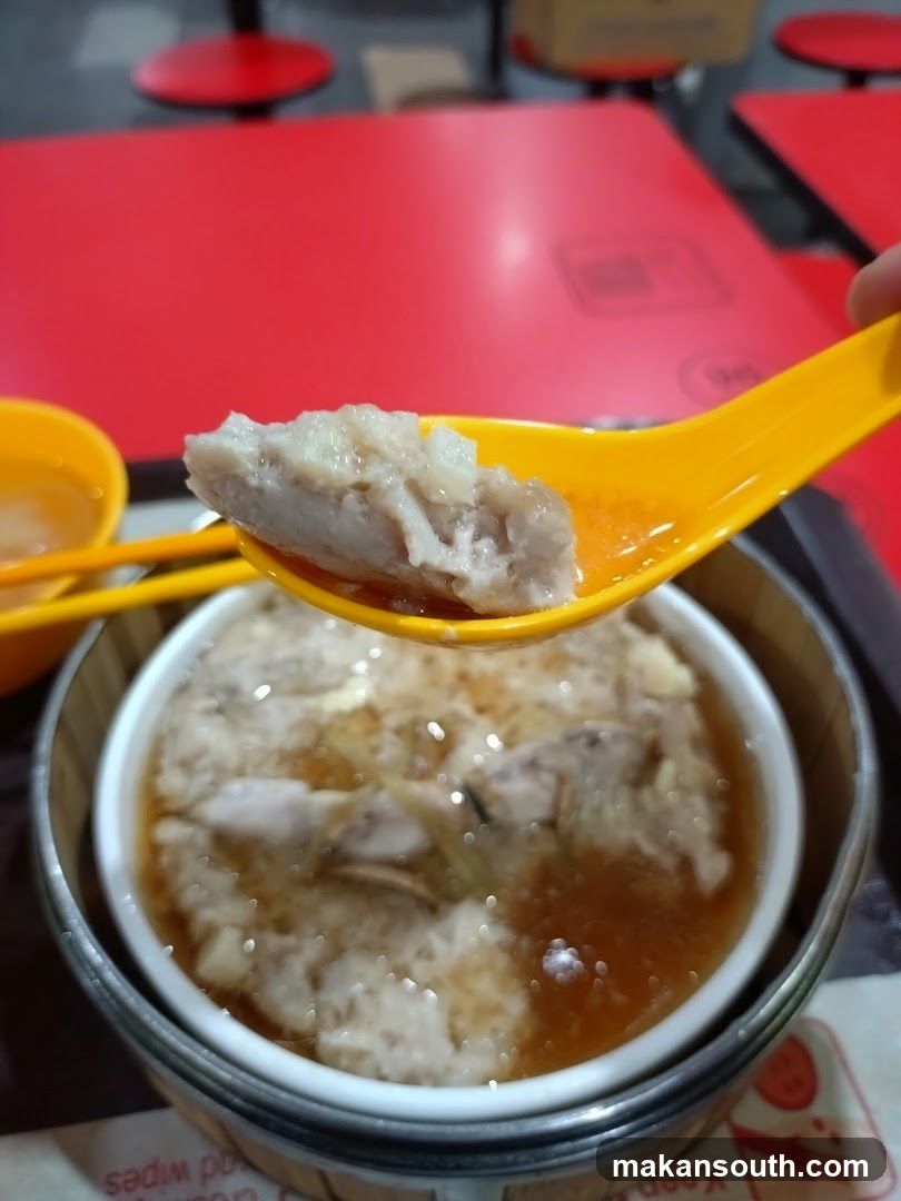 Steamed Dish with Spoonful