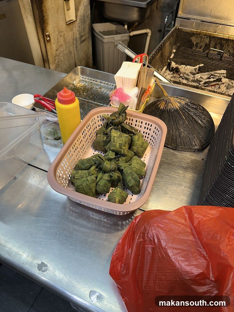 Ketupat in a basket