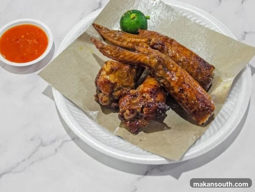Grilled Chicken Wings with Chili Sauce