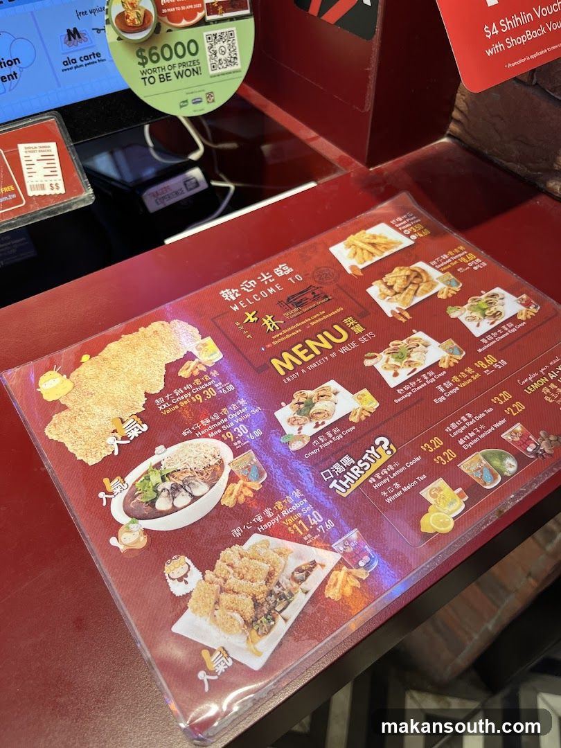 Shihlin Taiwan Street Snacks Menu