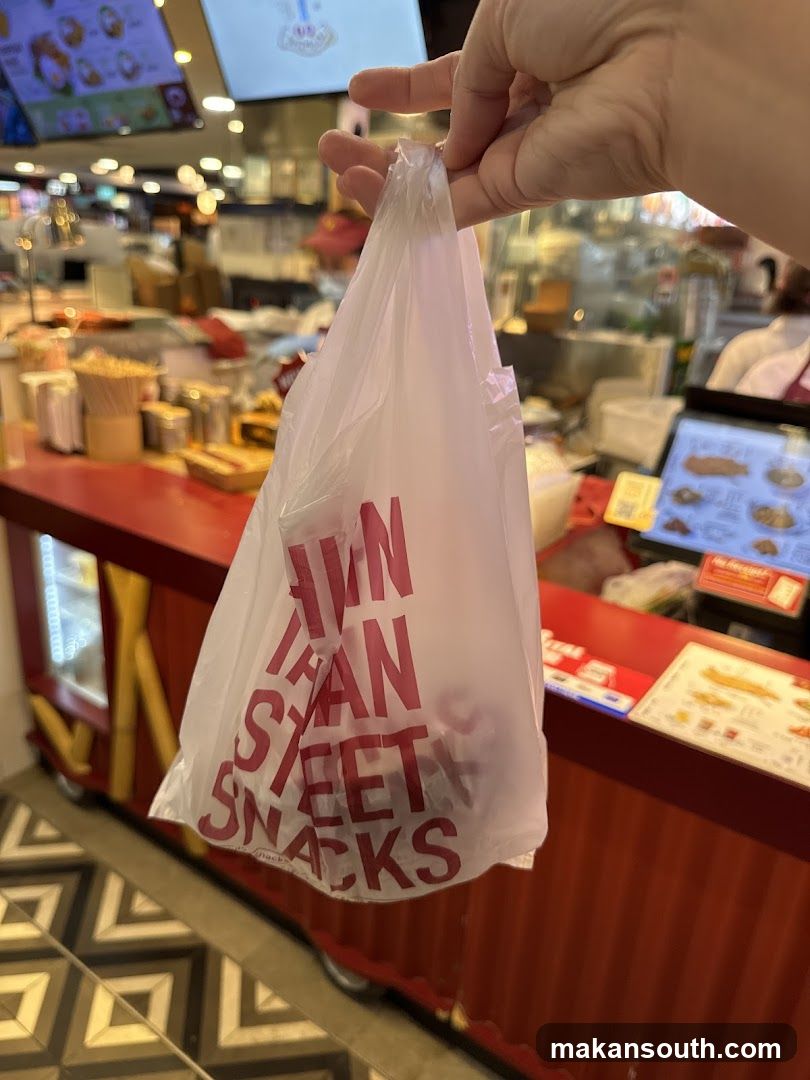 Plastic Bag with Red Text