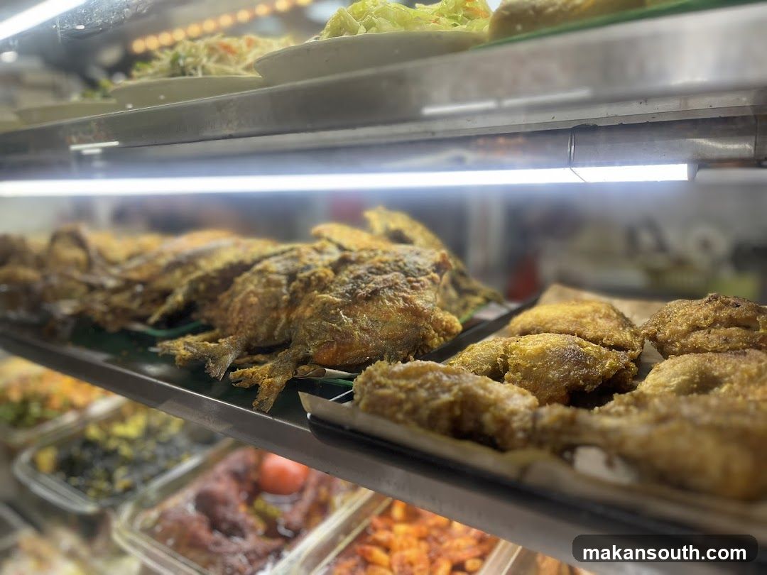 Fried Fish and Chicken Display