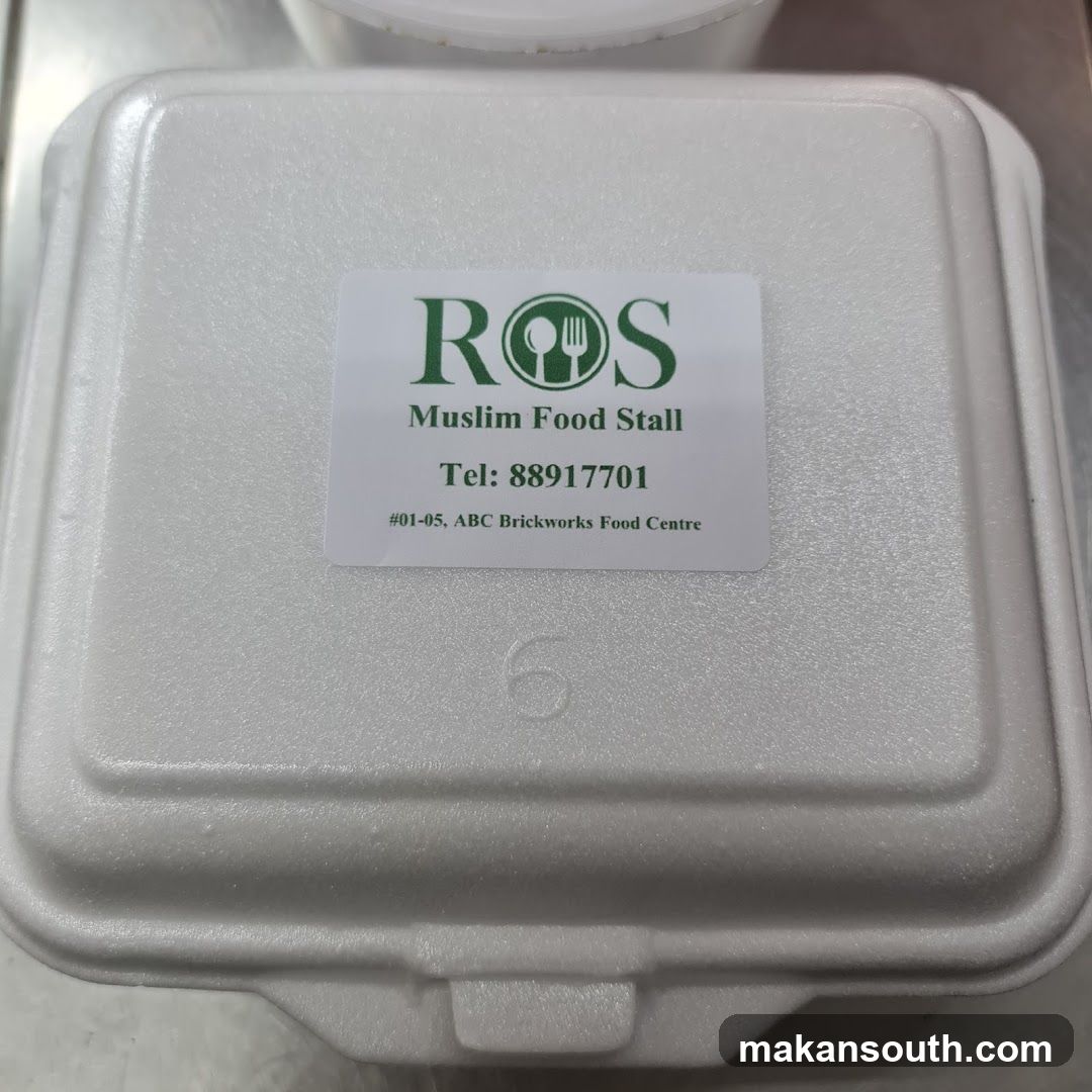 Food Container with Stall Label