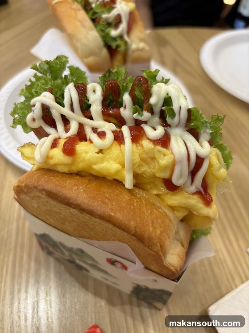 Hot Dog with Scrambled Eggs