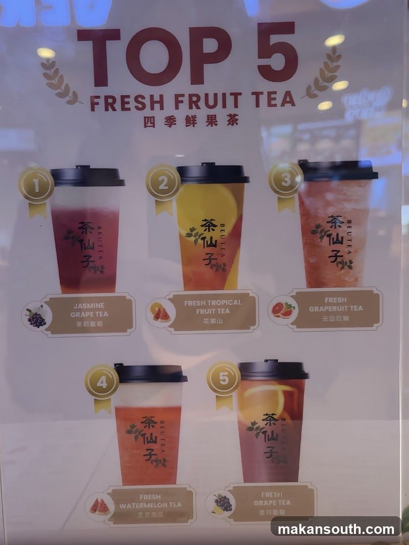 TOP 5 FRESH FRUIT TEA