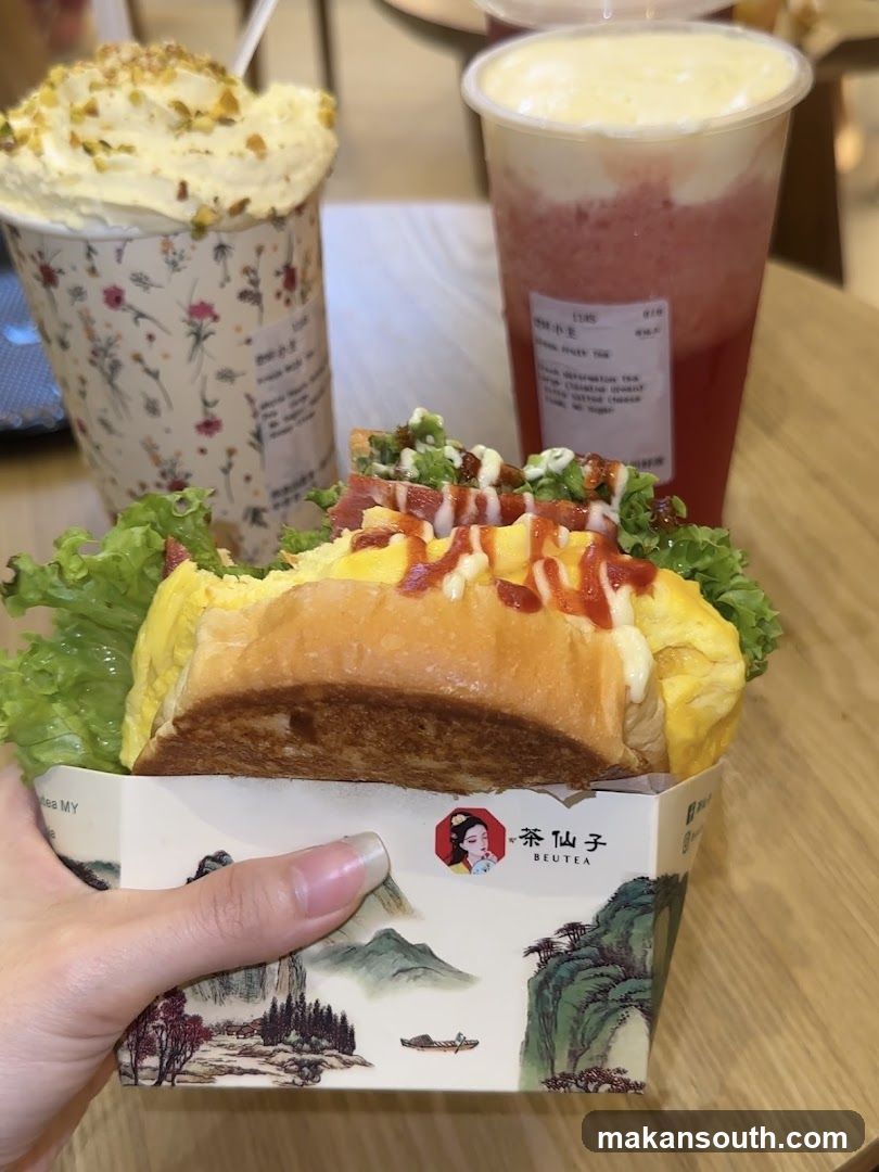 Sandwich and Drinks
