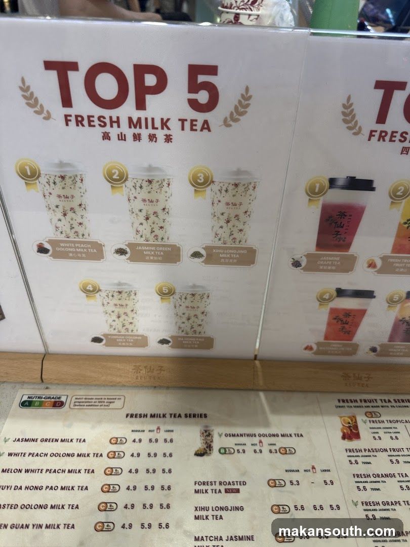 Top 5 Fresh Milk Tea