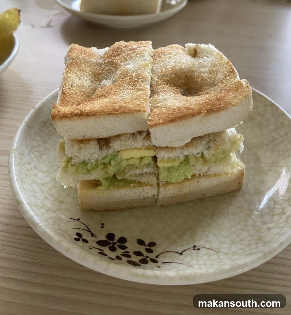 Toast with Avocado and Butter