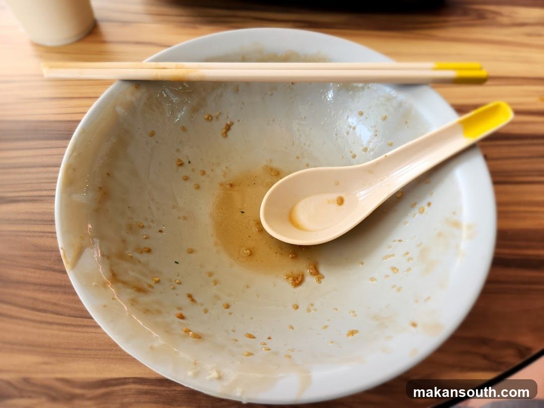 Empty Ramen Bowl