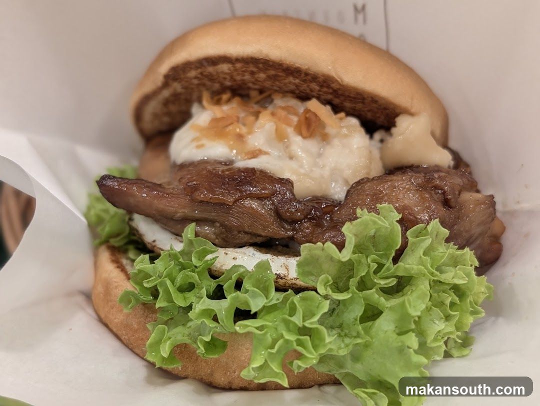 Burger with Egg and Sauce