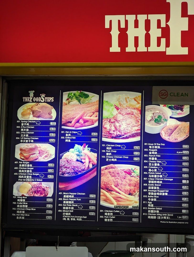 THE FOODSTEPS Menu