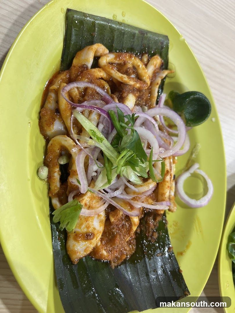Spicy Squid Dish