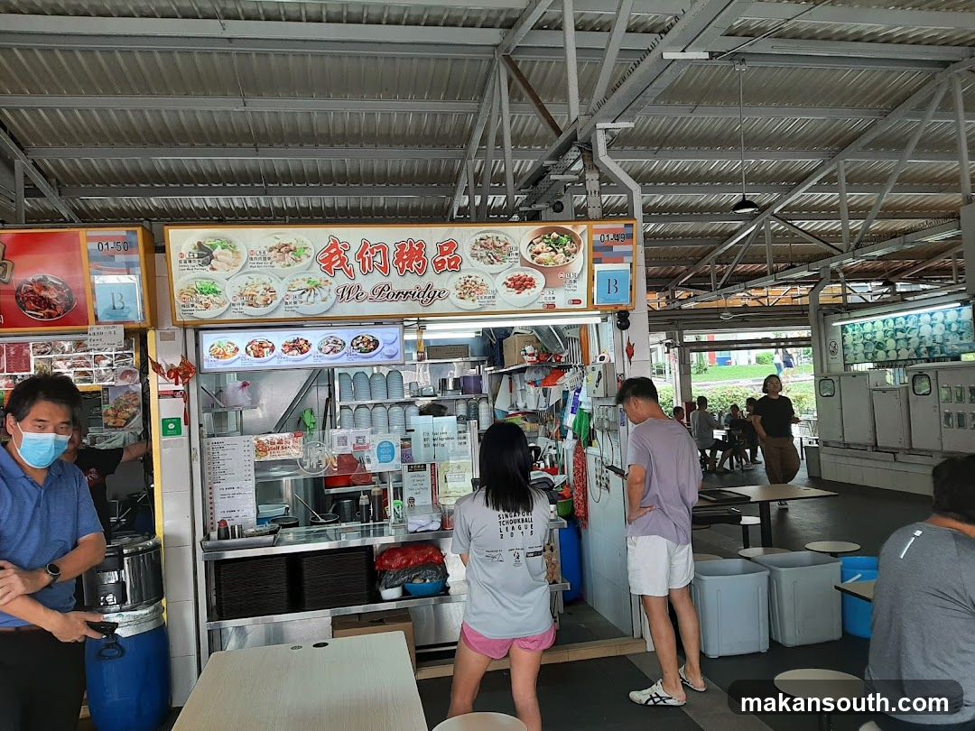 Food Stall with Porridge Menu