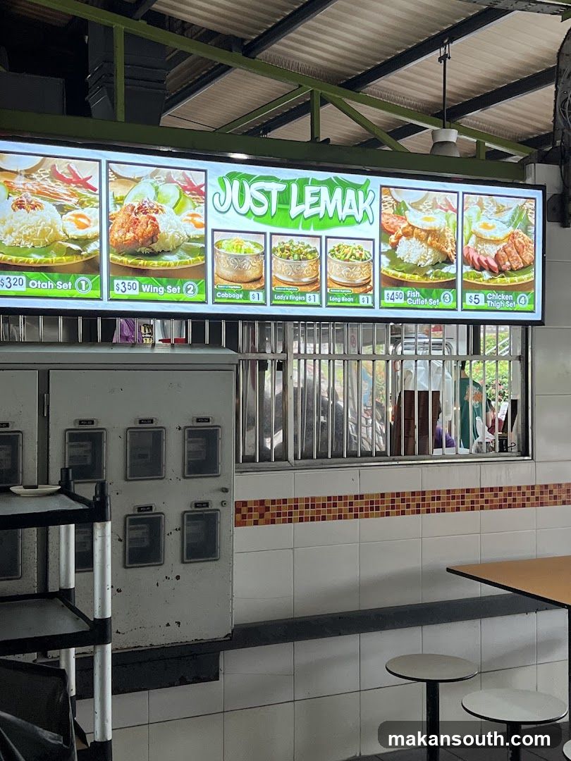 JUST LEMAK Menu