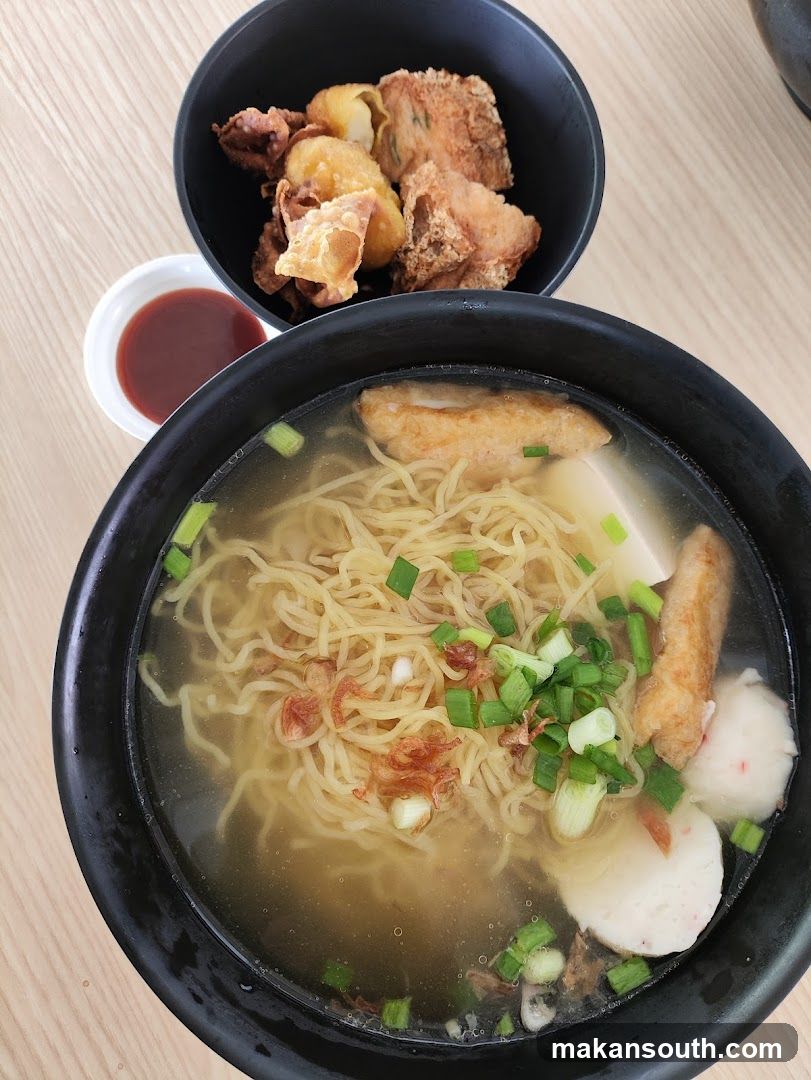 Noodle Soup with Fried Sides