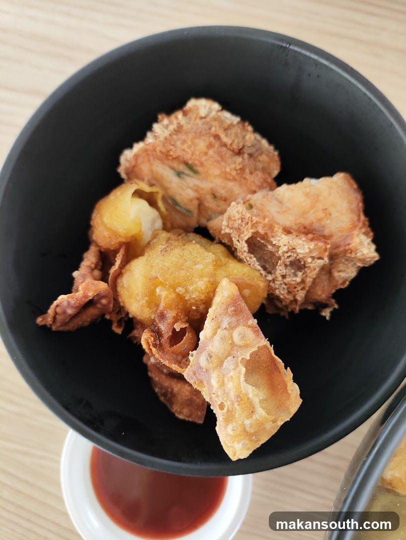Fried Appetizers with Dipping Sauce