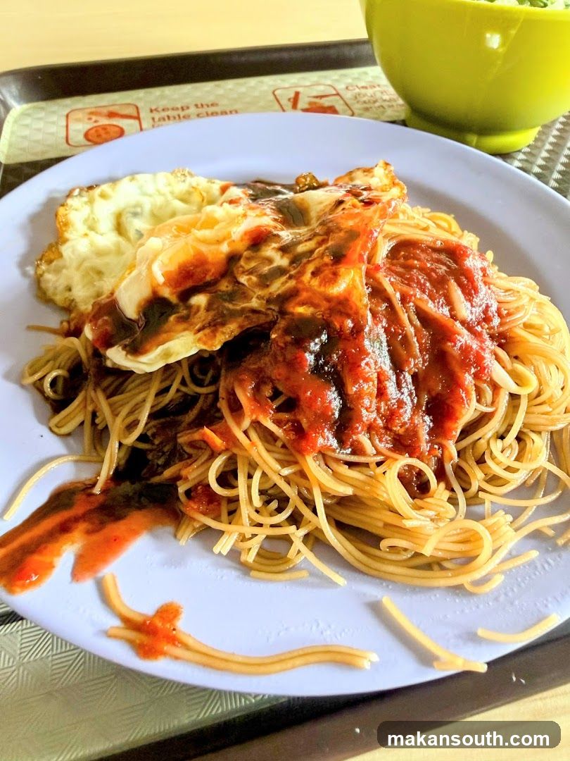 Spaghetti with Fried Egg