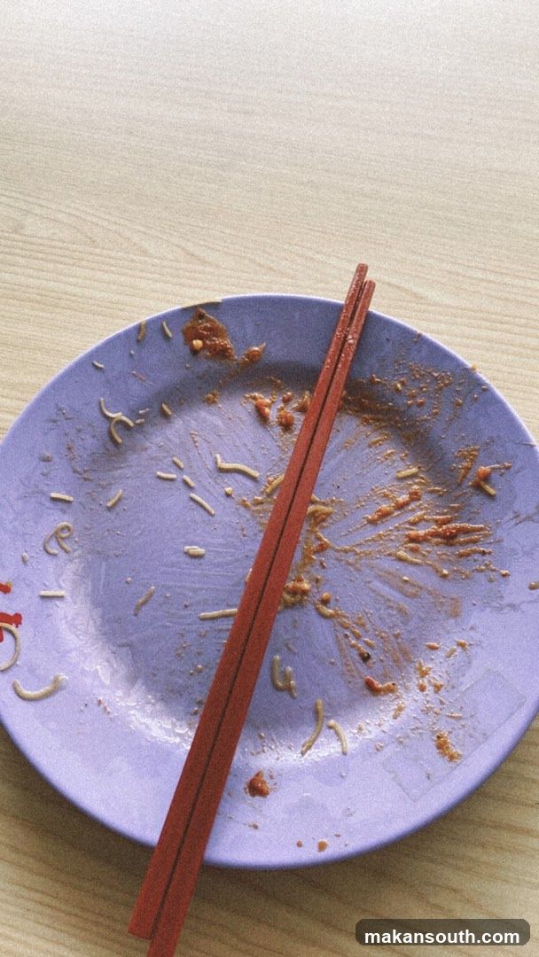 Dirty Plate with Chopsticks
