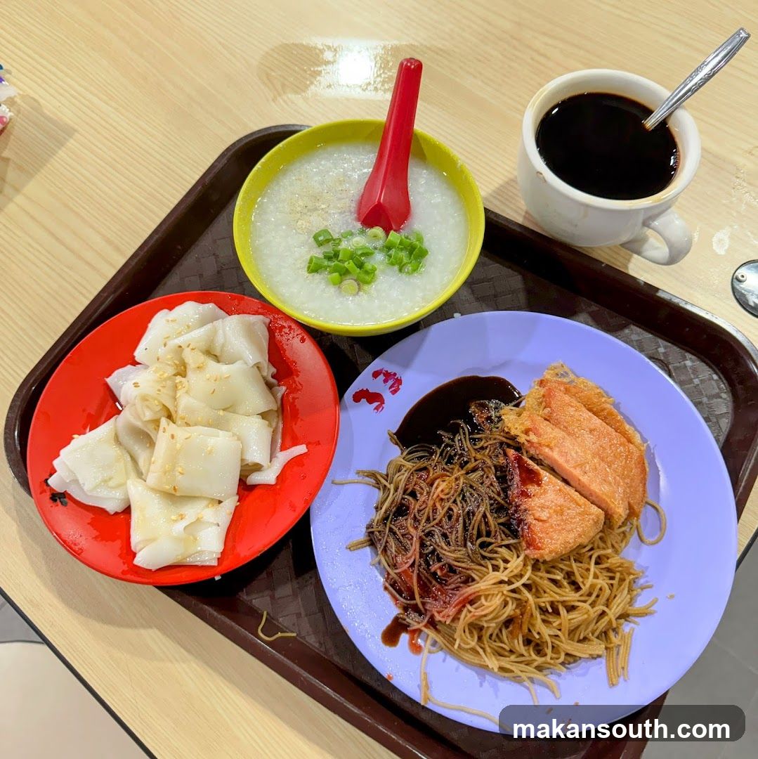 Congee and Noodles Meal