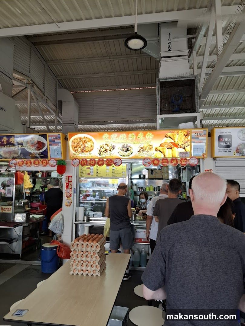 Food Stall with Customers