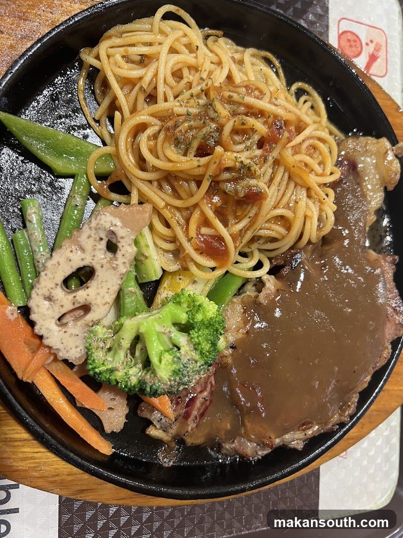 Steak and Spaghetti