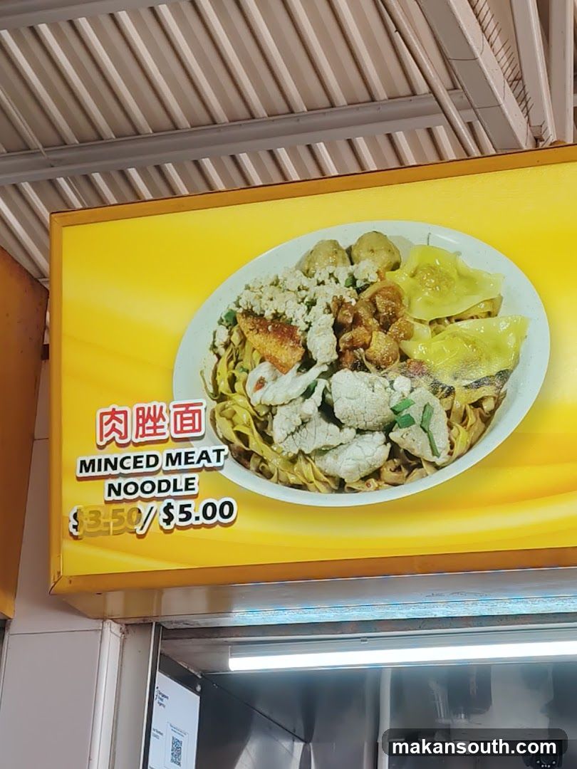 Minced Meat Noodle Sign