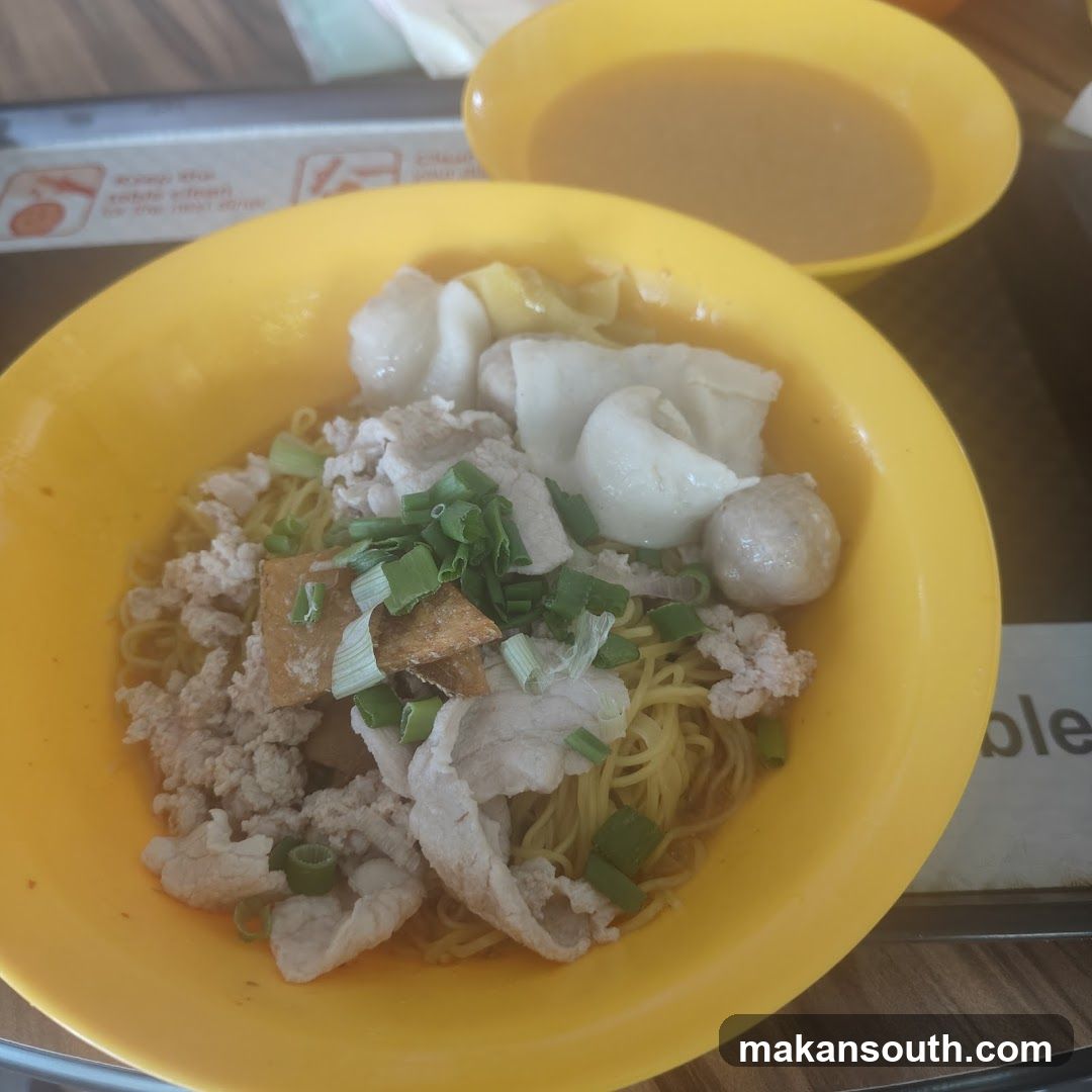 Noodles with Pork and Fish Balls