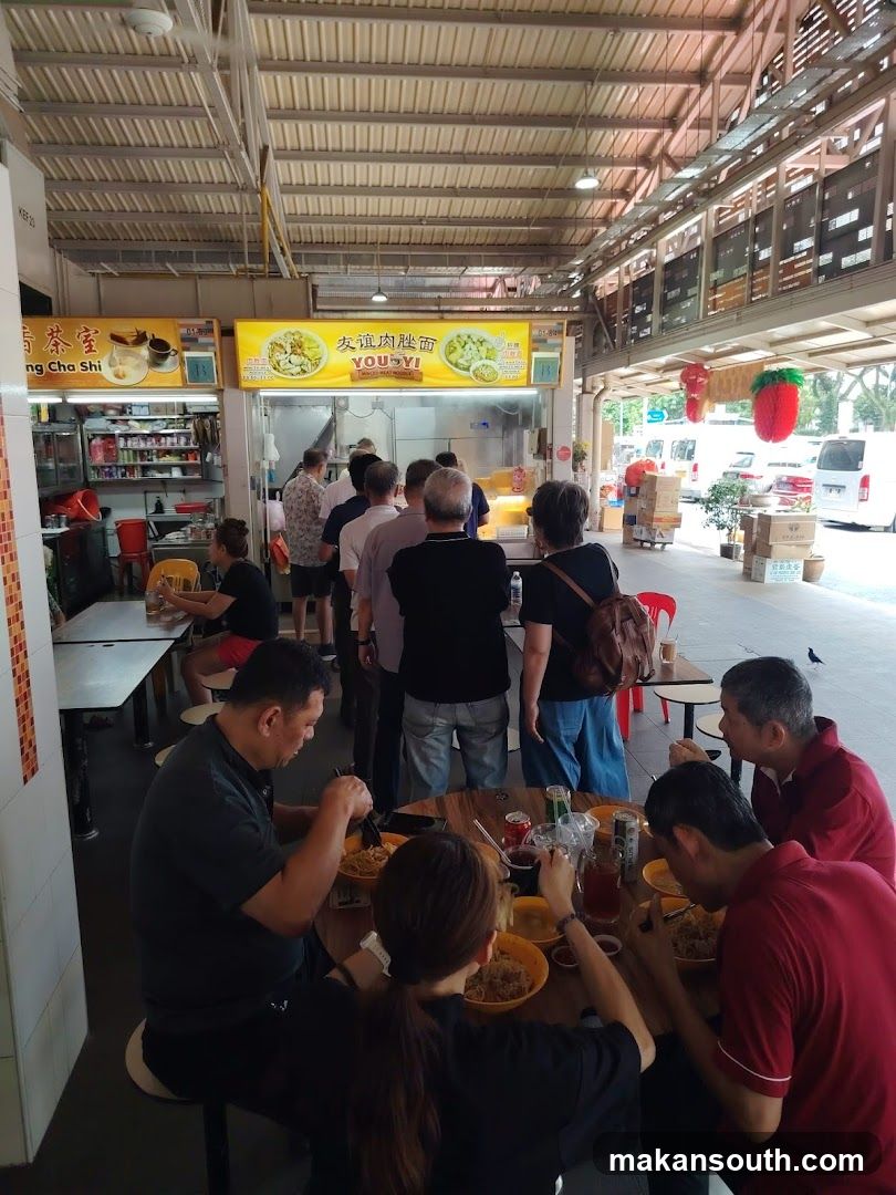 Food Stall with Customers