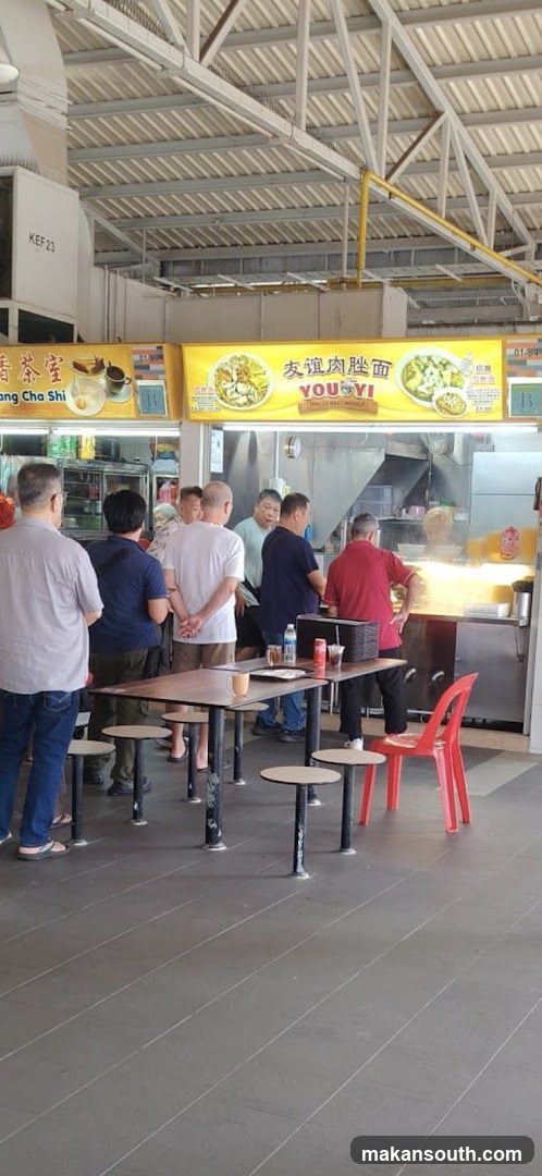 Food Stall with Customers