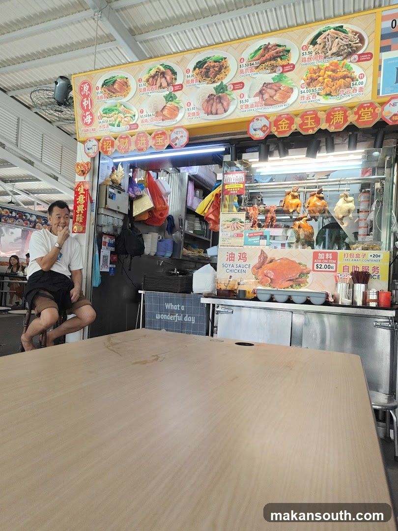 Food Stall with Roasted Meats