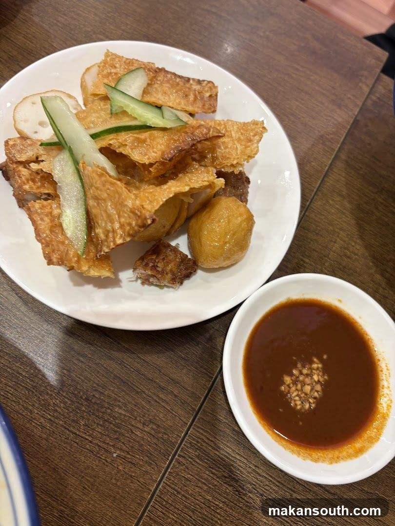 Fried Snacks with Dipping Sauce