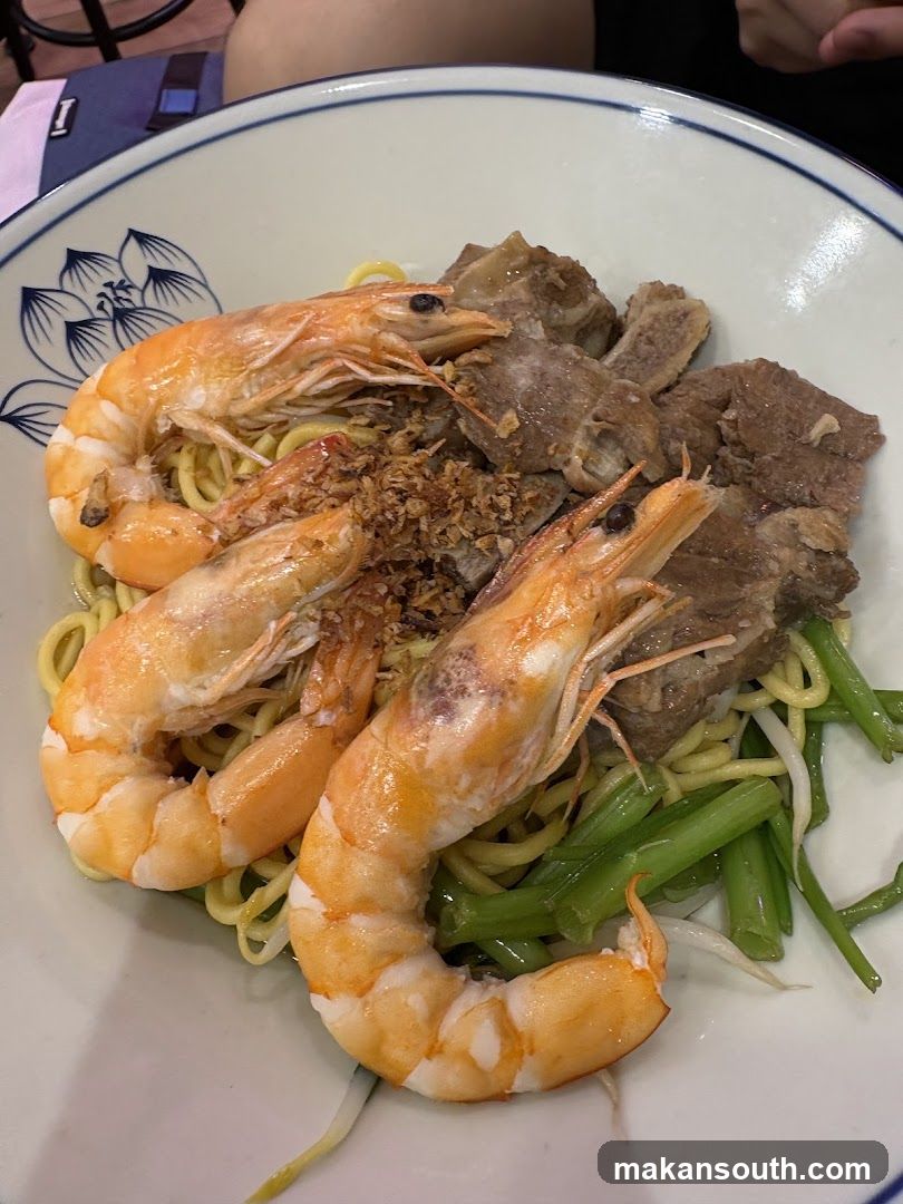 Shrimp and Pork Rib Noodle Dish