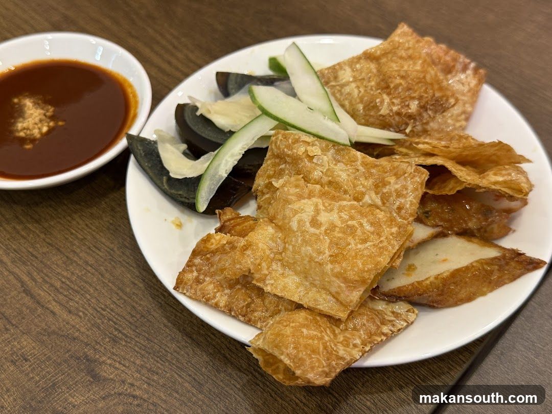 Fried Appetizer Platter with Century Egg
