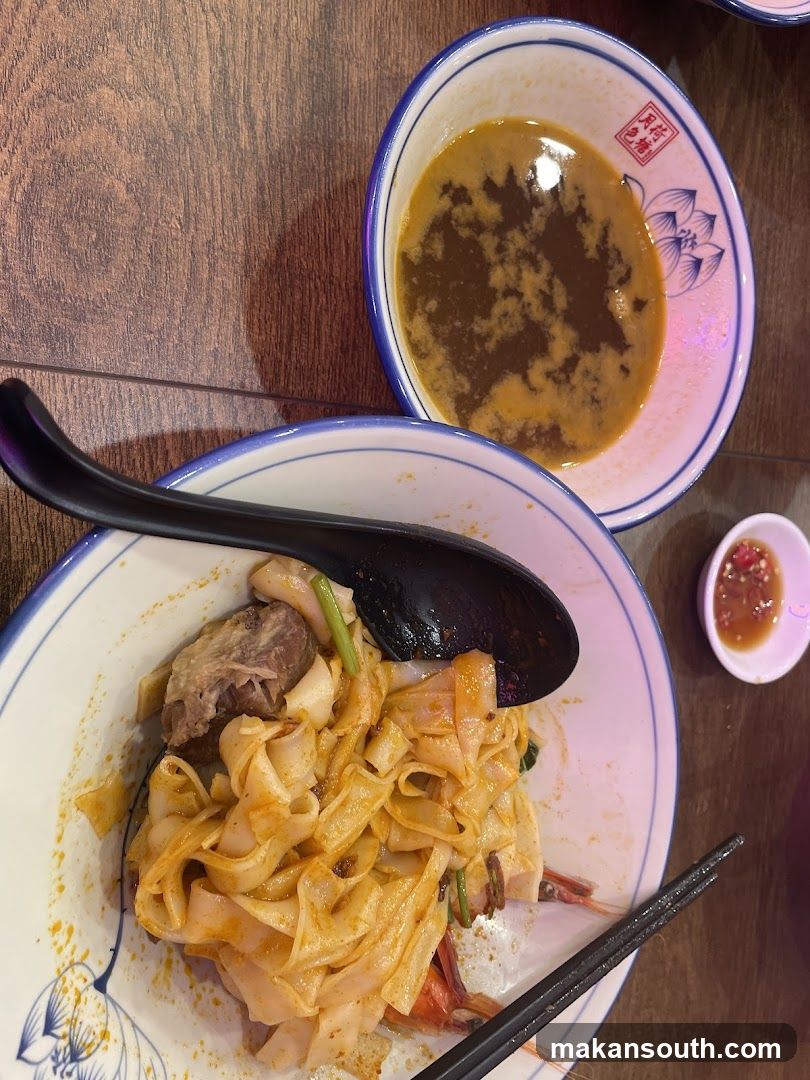 Noodles with Meat and Shrimp