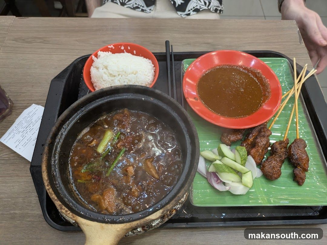 Claypot Stew with Satay and Rice