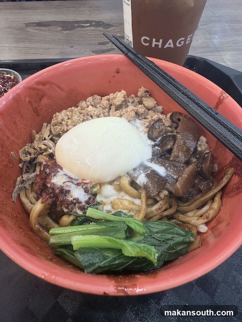 Noodles with Toppings and Drink