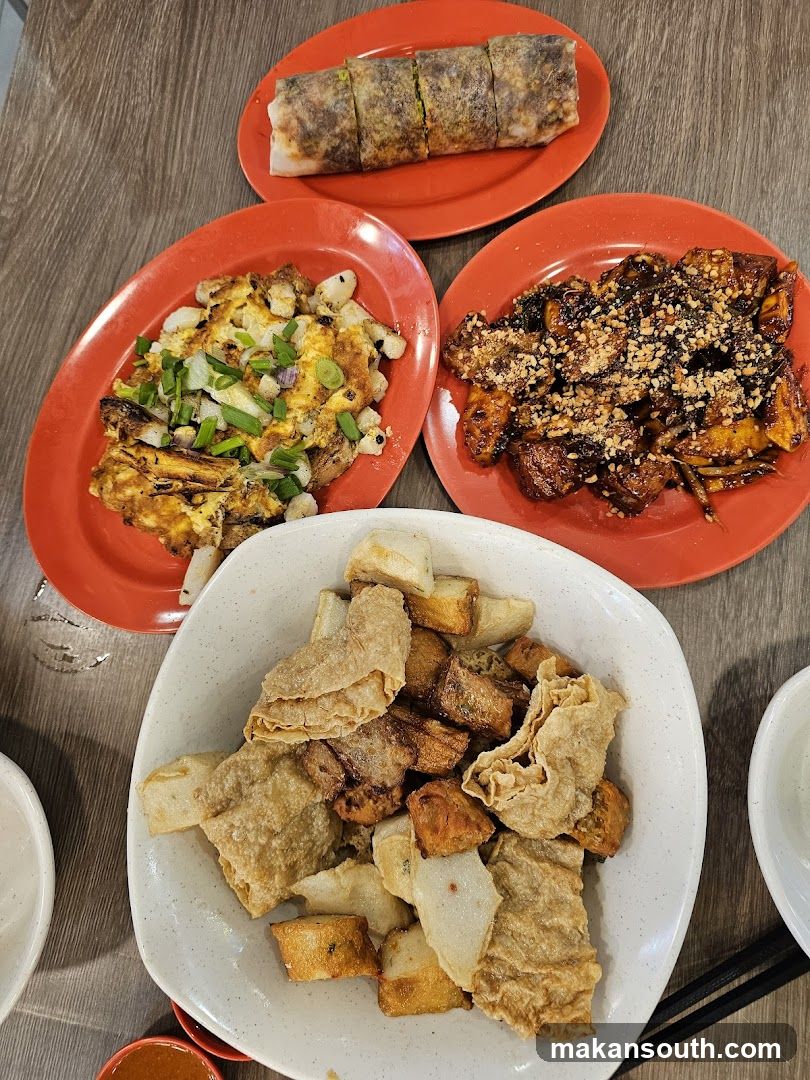 Assortment of Fried Snacks and Spring Rolls