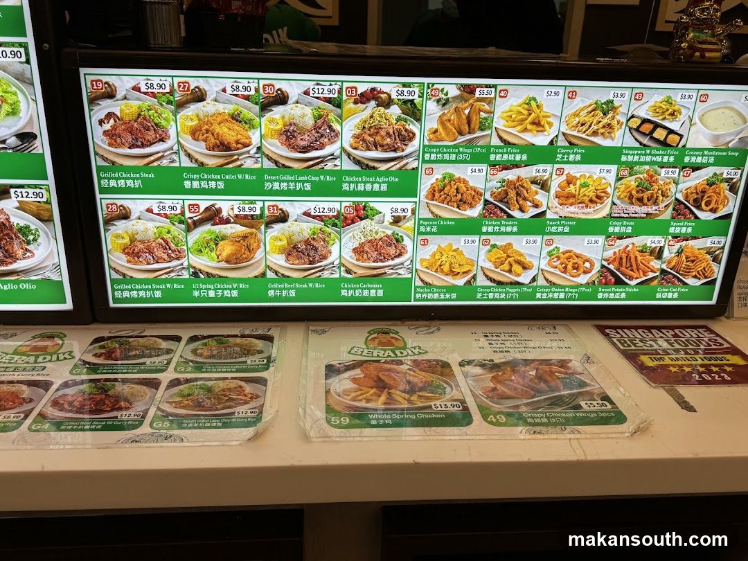 BERADIK Menu
