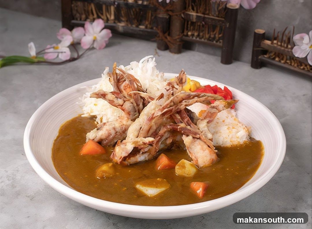 Soft Shell Crab Curry with Rice